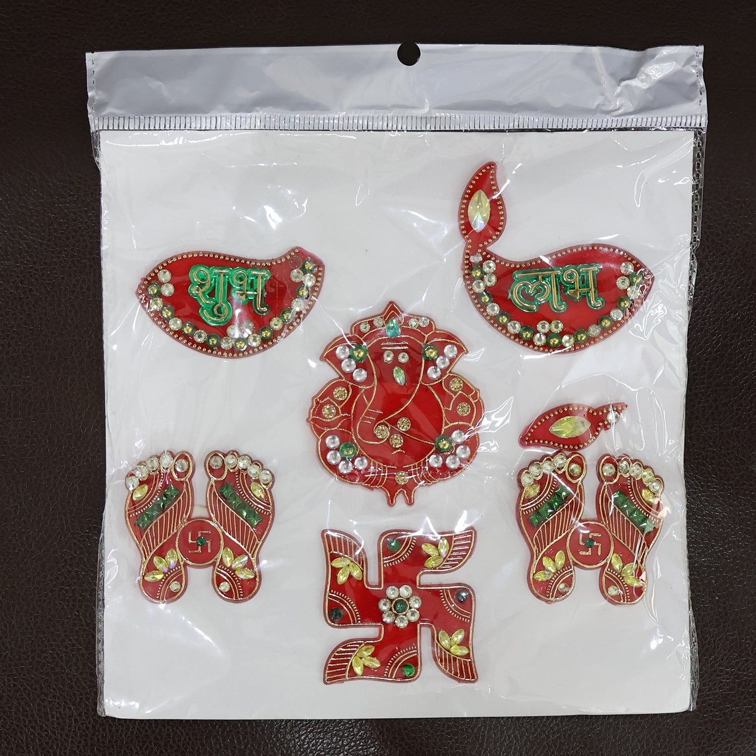 Traditional Decorative Shubh Labh Door Hanging (6 Pc / 1 Set) Traditional Decorative Shubh Labh Door Hanging (6 Pc / 1 Set)